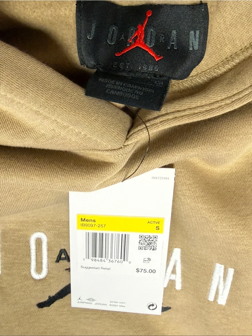 Jordan Brooklyn Oversized Hoody Small